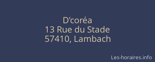 D'coréa