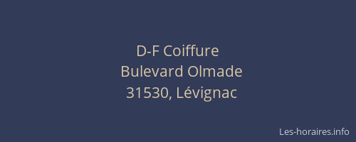 D-F Coiffure