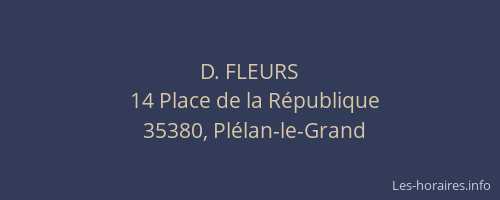 D. FLEURS