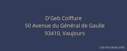 D'Geb Coiffure