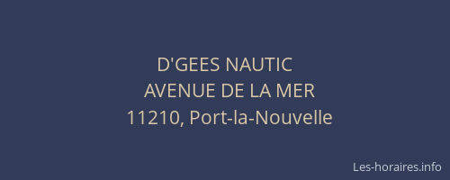D'GEES NAUTIC