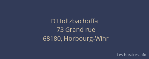 D'Holtzbachoffa