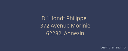 D ' Hondt Philippe