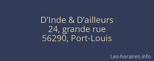 D'Inde & D'ailleurs