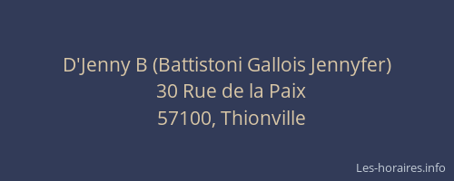 D'Jenny B (Battistoni Gallois Jennyfer)
