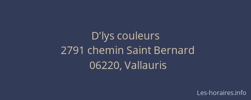 D'lys couleurs