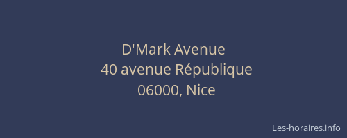 D'Mark Avenue