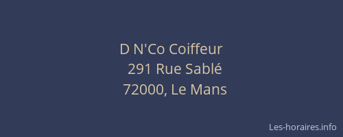D N'Co Coiffeur