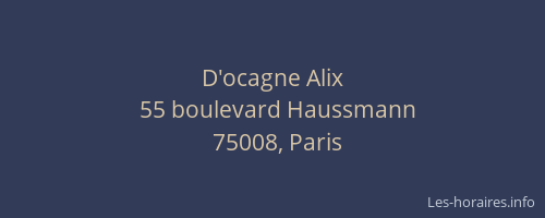 D'ocagne Alix
