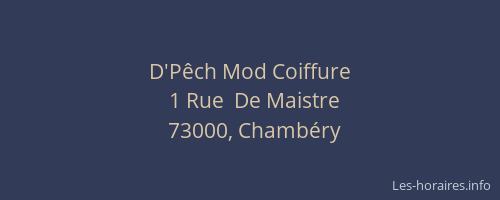 D'Pêch Mod Coiffure