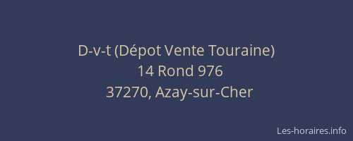 D-v-t (D&eacute;pot Vente Touraine)