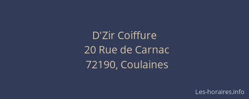 D'Zir Coiffure