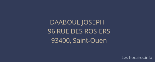 DAABOUL JOSEPH