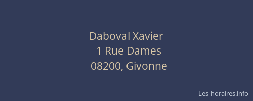 Daboval Xavier