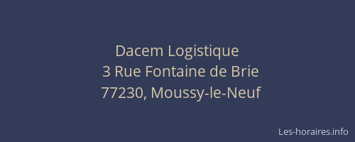 Dacem Logistique