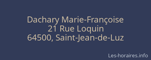 Dachary Marie-Françoise