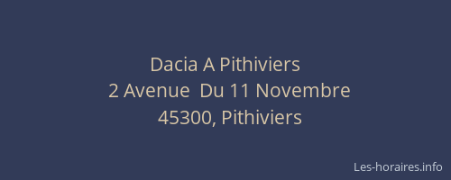 Dacia A Pithiviers