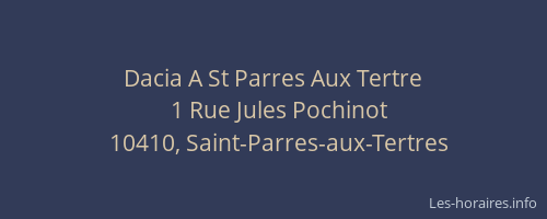 Dacia A St Parres Aux Tertre