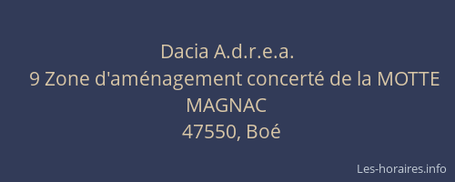 Dacia A.d.r.e.a.