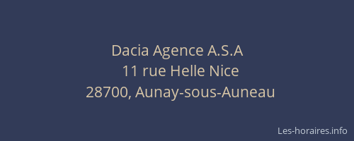 Dacia Agence A.S.A