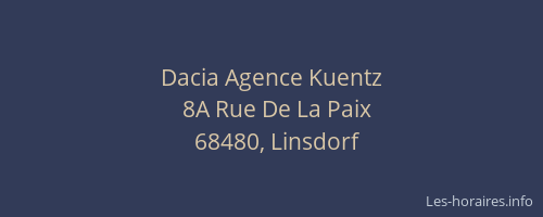 Dacia Agence Kuentz