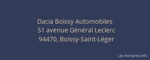 Dacia Boissy Automobiles