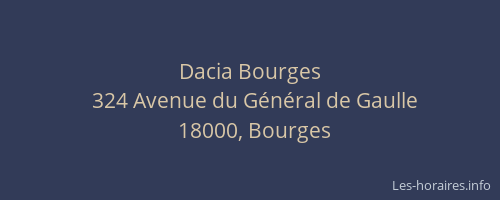 Dacia Bourges