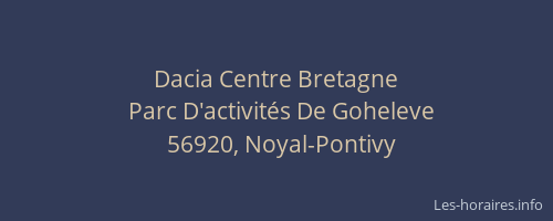 Dacia Centre Bretagne