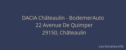 DACIA Châteaulin - BodemerAuto