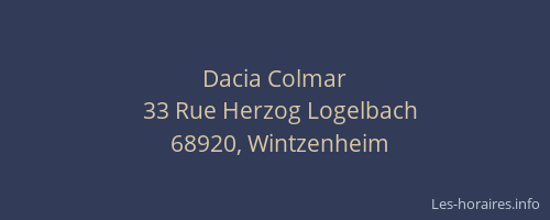 Dacia Colmar