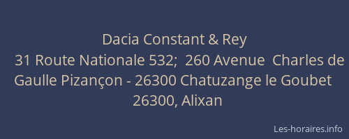 Dacia Constant & Rey