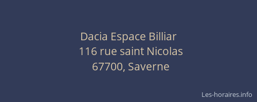 Dacia Espace Billiar