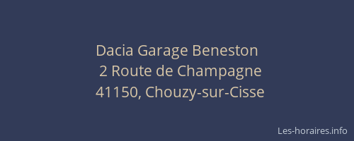 Dacia Garage Beneston