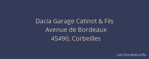Dacia Garage Catinot & Fils