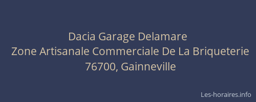 Dacia Garage Delamare
