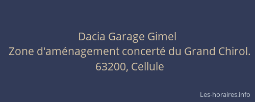 Dacia Garage Gimel