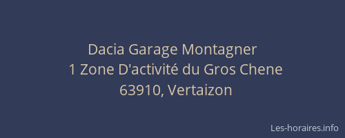 Dacia Garage Montagner