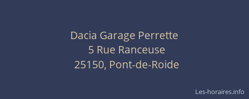 Dacia Garage Perrette