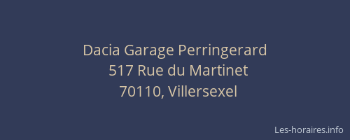 Dacia Garage Perringerard