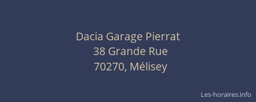 Dacia Garage Pierrat