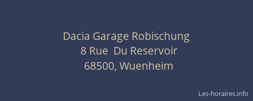Dacia Garage Robischung