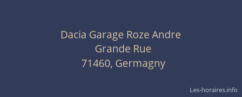 Dacia Garage Roze Andre