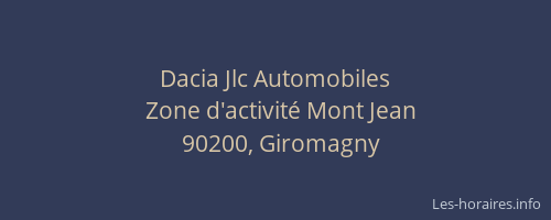 Dacia Jlc Automobiles