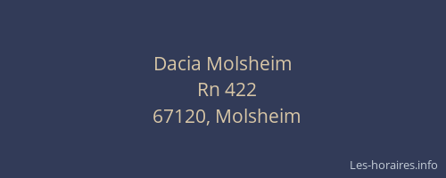 Dacia Molsheim