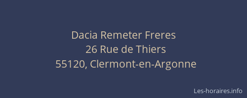 Dacia Remeter Freres