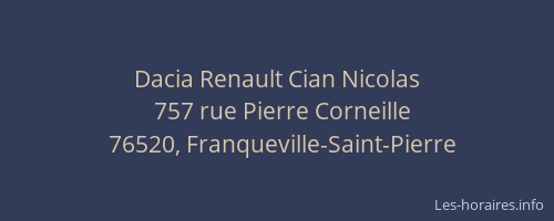 Dacia Renault Cian Nicolas