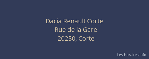 Dacia Renault Corte