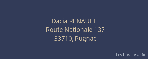 Dacia RENAULT