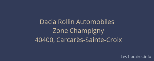Dacia Rollin Automobiles