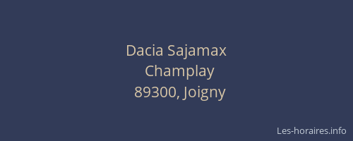 Dacia Sajamax